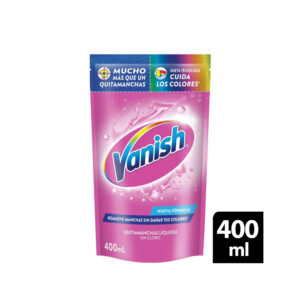 Vanish Quitamanchas En Gel Rosa x 400 ml. Doy Pack