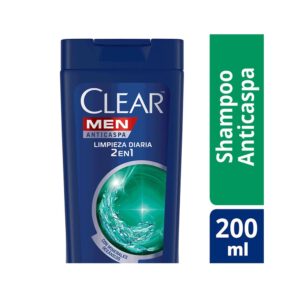 Clear Men Shampoo 2 en 1 Limpieza DIaria x 200 ml.