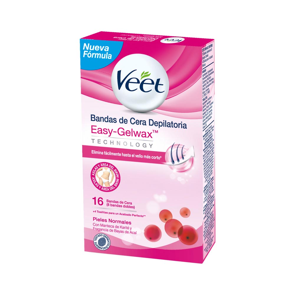 Veet Bandas Depilatorias De Cera Piel Noraml Bikini Y Axila x 16 und