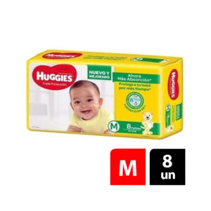 Huggies Pañales Cassic M X 8 UND.