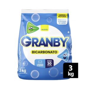 Granby Jabón En Polvo Lavado a Mano Limón x 3 kg