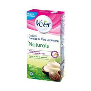 Veet Bandas Depilatorias De Cera Piel Sensible x 10 und.