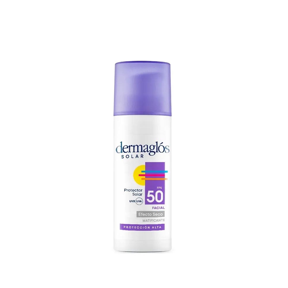 Dermaglos Protector Solar Facial Sin Color FPS50 x 50 gr.