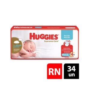 Huggies Pañales Supreme Care RN x 34 und.