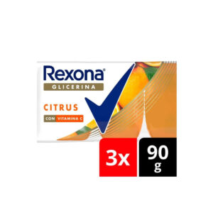 Rexona Jabón De Tocador Glicerina Citrus 3 x 90 gr.