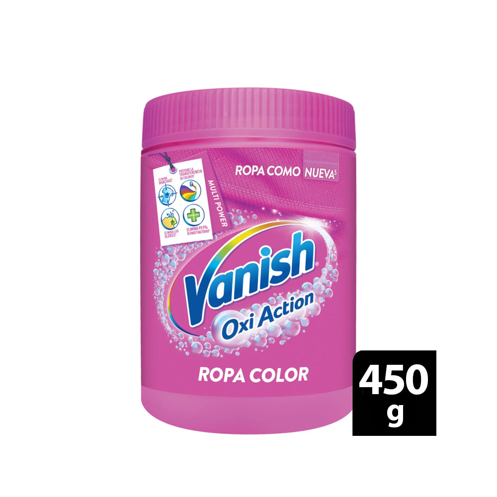Vanish Quitamanchas En Polvo Pink x 450 gr. Pote