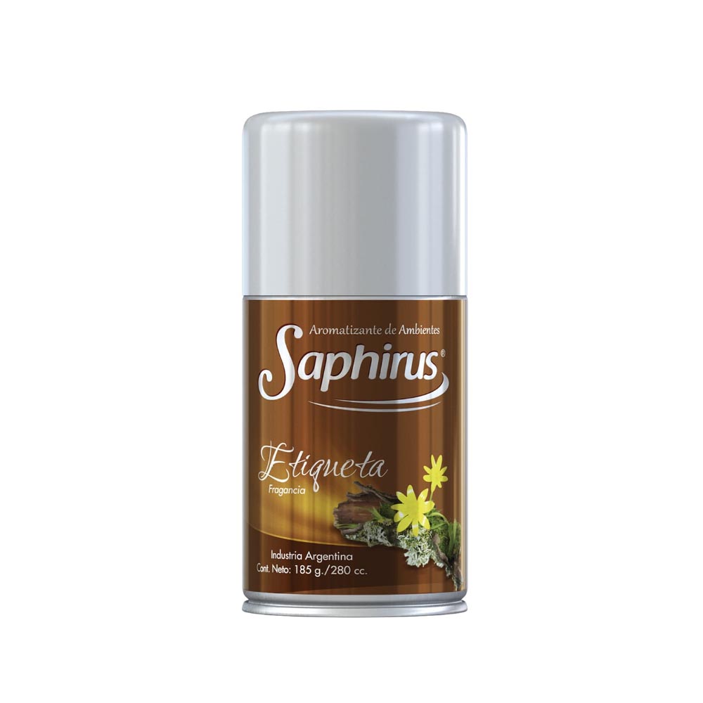 Saphirus Aerosol Aromatizador Etiqueta x 280 cc.