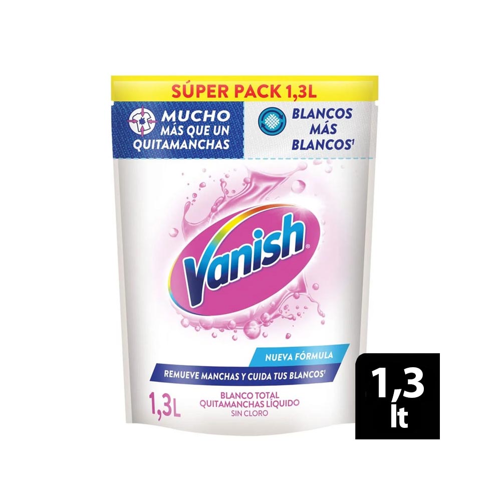 Vanish Quitamanchas En Gel White x 1.3 lt. Doy Pack
