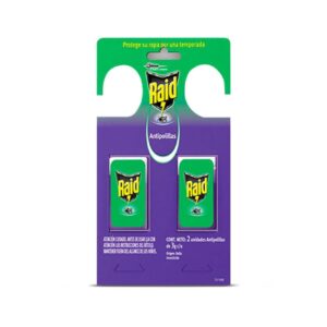 Raid Insecticida Mata Polillas Perchas x 2 und.