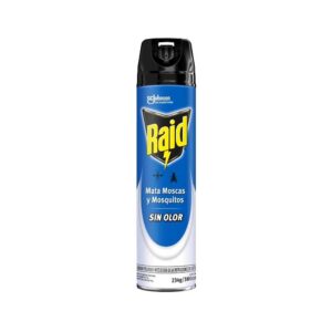 Raid Insecticida Mata Moscas Y Mosquitos Sin Olor Aerosol x 380 ml.