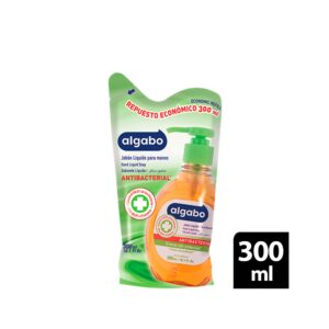 Algabo Jabón Liquido Antibacterial Repuesto Económico x 300 ml.
