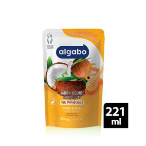 Algabo Jabón Liquido Coco y Miel Repuesto Económico x 220 ml.