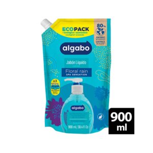 Algabo Jabón Liquido Floral Rain EcoPack x 900 ml.