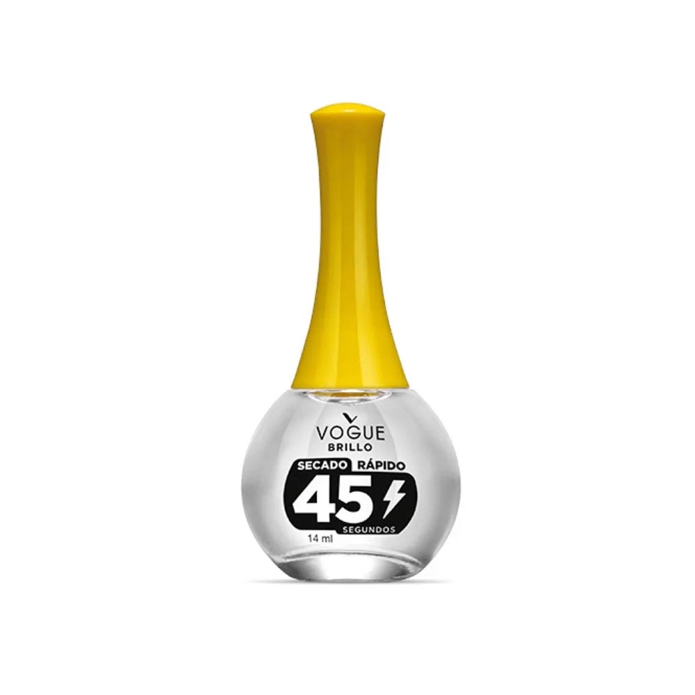Vogue Esmalte Para Uñas Tratamiento Brillo Secado Rapido x 14 ml.