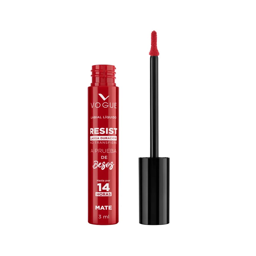 Vogue Labial Líquido Resist Tono Baila x 3 ml.