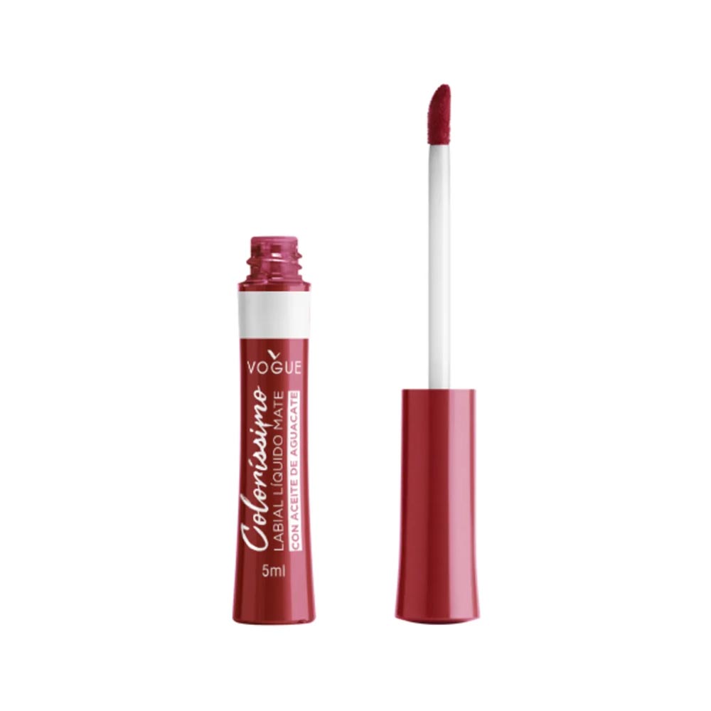 Vogue Labial Líquido Colorissimo Tono Mora x 5 ml.