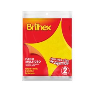 Brilhex Paño Multiuso Amarillo 25×40 cm x 2 und.