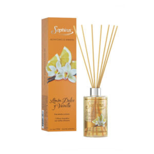 Saphirus Varillas Difusor Aromático Limon Dulce y Vainilla x 125 ml.