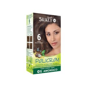 Silkey Policrom 0% Amoniaco Coloración Kit Sin Amoniaco Nº 6 Rubio Oscuro Natural