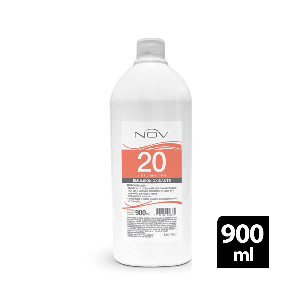 Nov Emulsión Oxidante 20 Vol. X 900 ml.