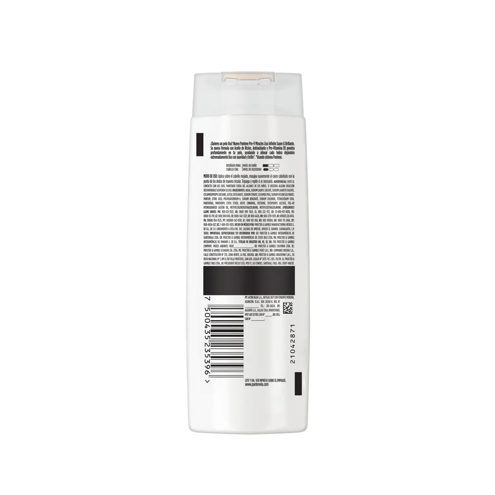 Pantene Shampoo Pro-V Liso Infinito x 400 ml