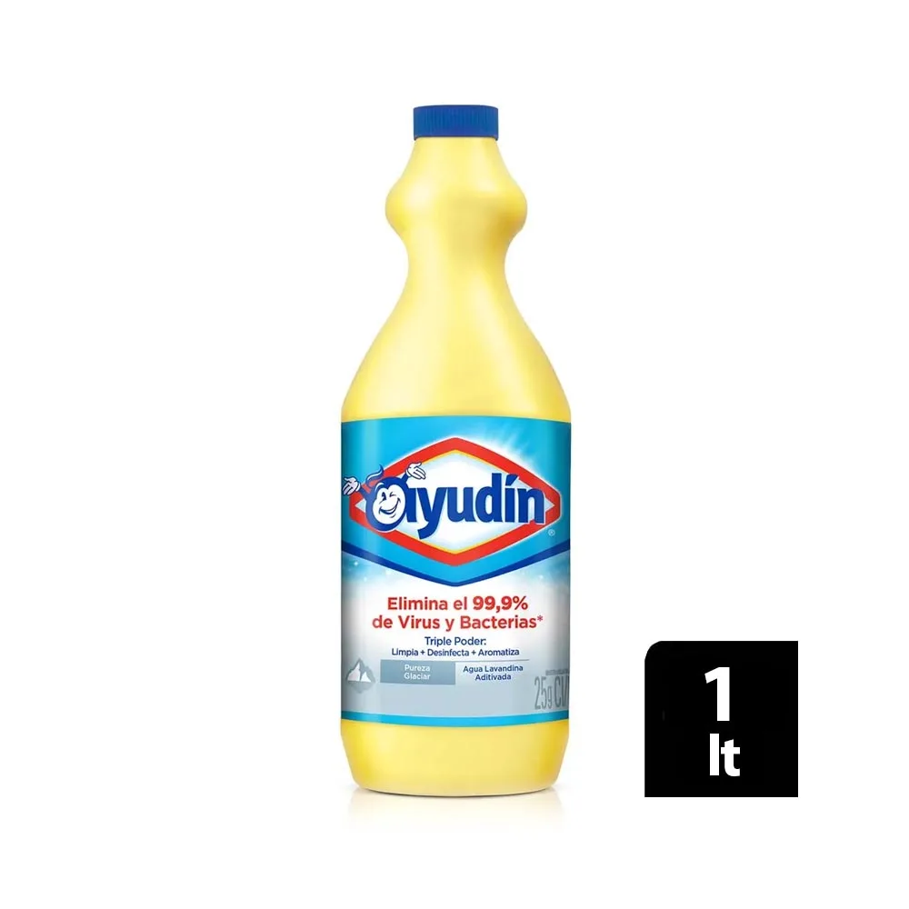 Ayudin Lavandina Triple Poder Pureza Glaciar x 1 ltr