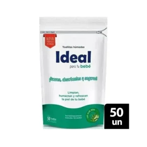 Ideal Toallitas Húmedas Aloe Vera x 50 und. Doy Pack