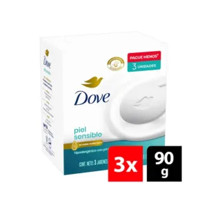 Dove Jabón De Tocador Piel Sensible 3 x 90 gr.