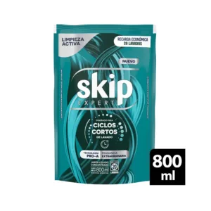 Skip Jabón Liquido Ciclos Cortos Limpieza Activa Doy Pack x 800 ml