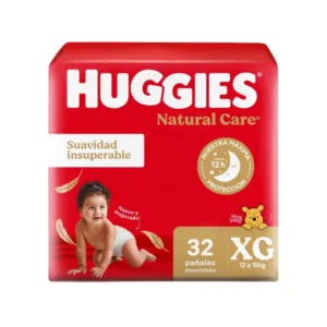 Huggies Pañales Natural Care XG x 32 un.