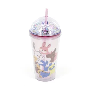 Vaso Trendy con Sorbete y Tapa Rosca x 450 ml.