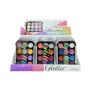 Tejar Sombra de ojos con glitter 12 colores