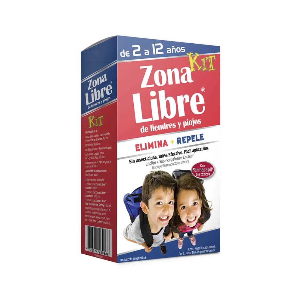 Zona Libre Kit Elimina y Repele 2 a 12 años