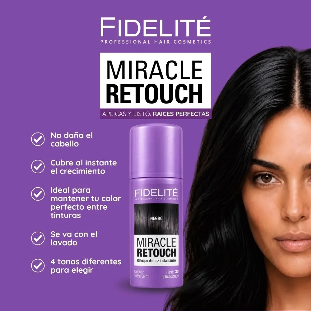 Fidelité Spray Cubrecanas Miracle Retouch Castaño Claro